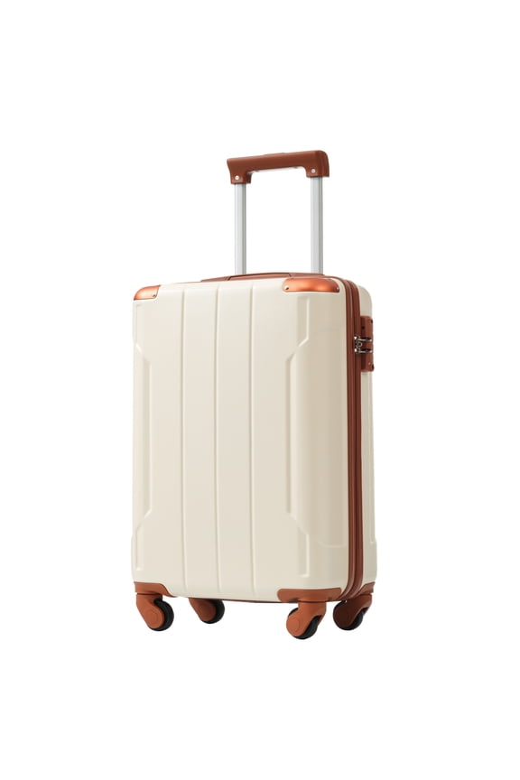 Carry on Luggage, Lightweight Durable ABS Suitcases with Double Wheels, Expandable 20-inch Travel Checked Luggage 20"
