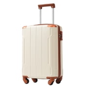 Carry on Luggage, Lightweight Durable ABS Suitcases with Double Wheels, Expandable 20-inch Travel Checked Luggage 20"