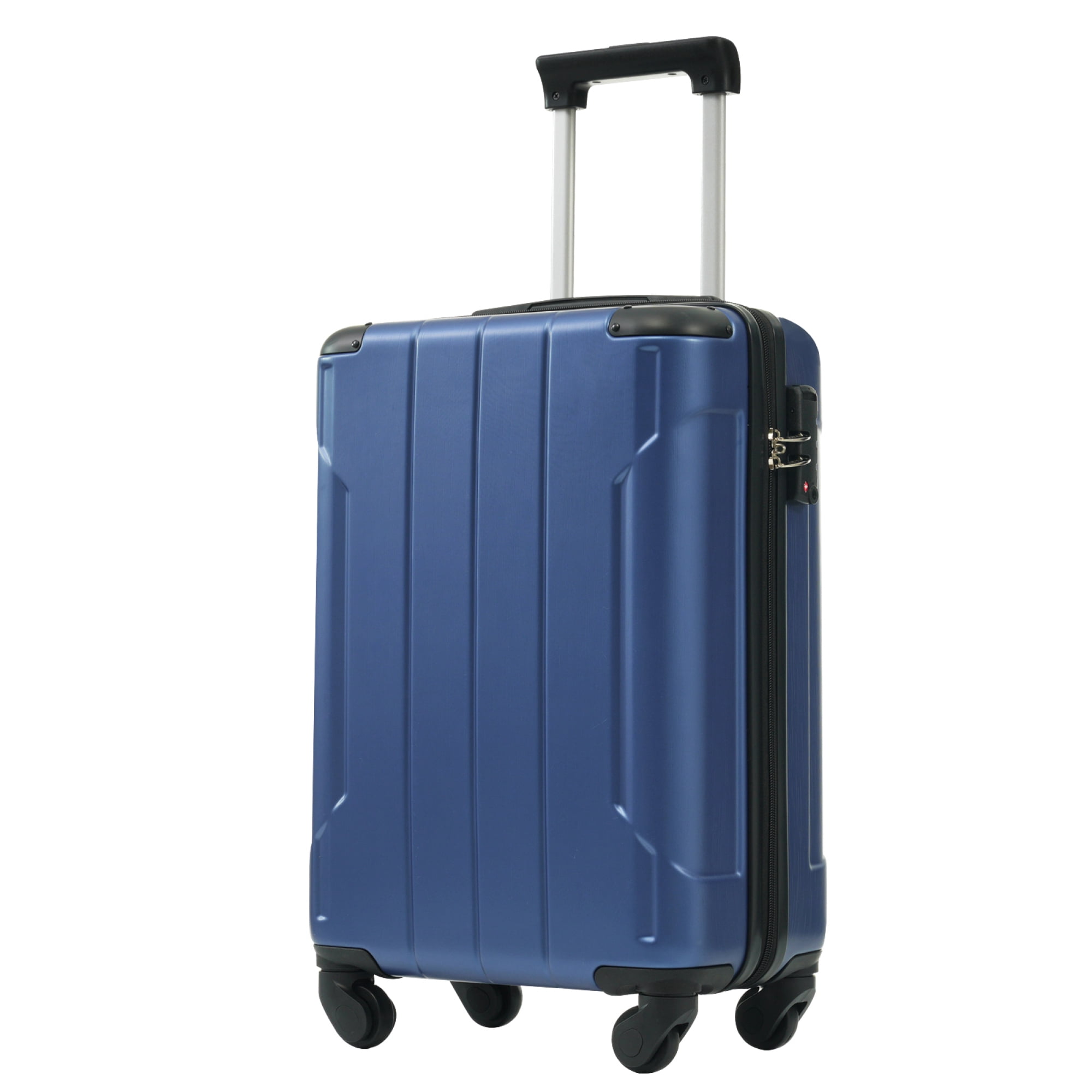 Carry on Luggage, Lightweight Durable ABS Suitcases with Double Wheels, Expandable 20-inch Checked Luggage 20"