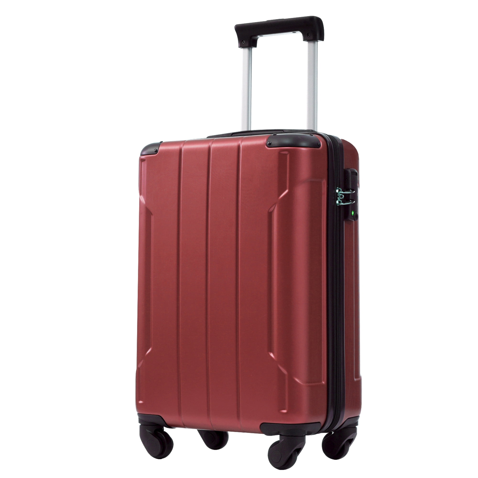 Carry on Luggage, Lightweight Durable ABS Suitcases with Double Wheels, Expandable 20-inch Travel Checked Luggage 20"