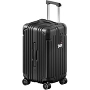 Carry on Luggage PC ABS Airline Approved Suitcases with Spinner Wheels TSA Lock Hardshell 20 inch Black
