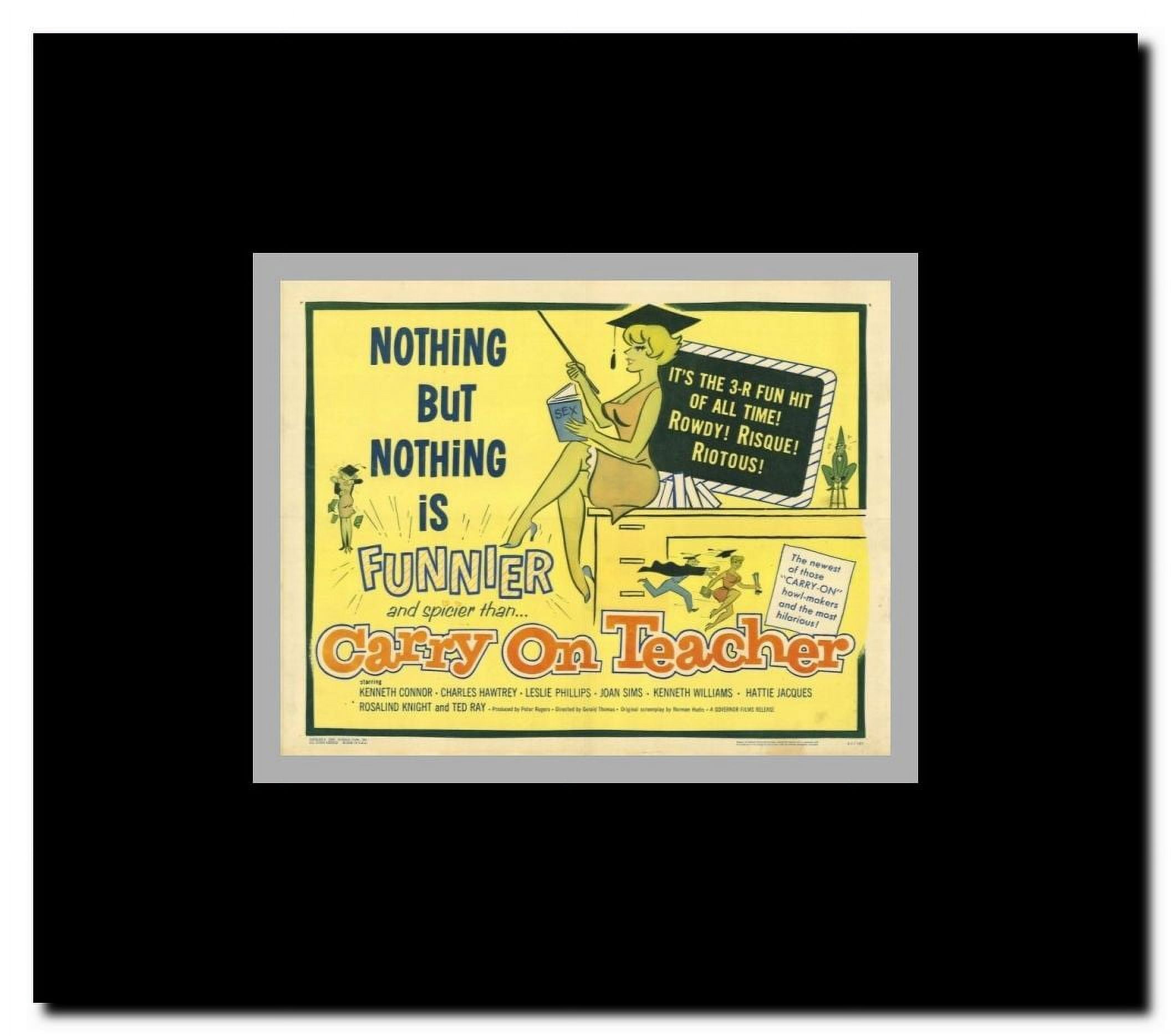 Carry on Teacher Framed Movie Poster