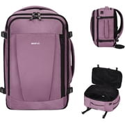 Carry on Travel Backpack for Men, Airline Approved Spirit Airlines Personal Item Bag, 13 Pockets Casual Daypack, Waterproof Gym Backpacks 30L, Pink