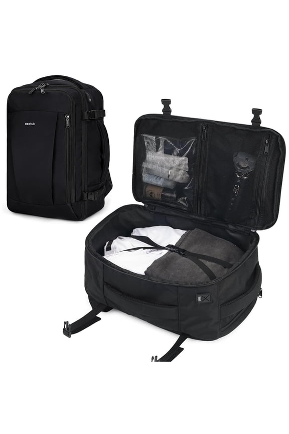 Carry on Travel Backpack for Men, Airline Approved 18x14x8 Spirit Airlines Personal Item Bag, 13 Pockets Casual Daypack, Waterproof Gym Backpacks 30L