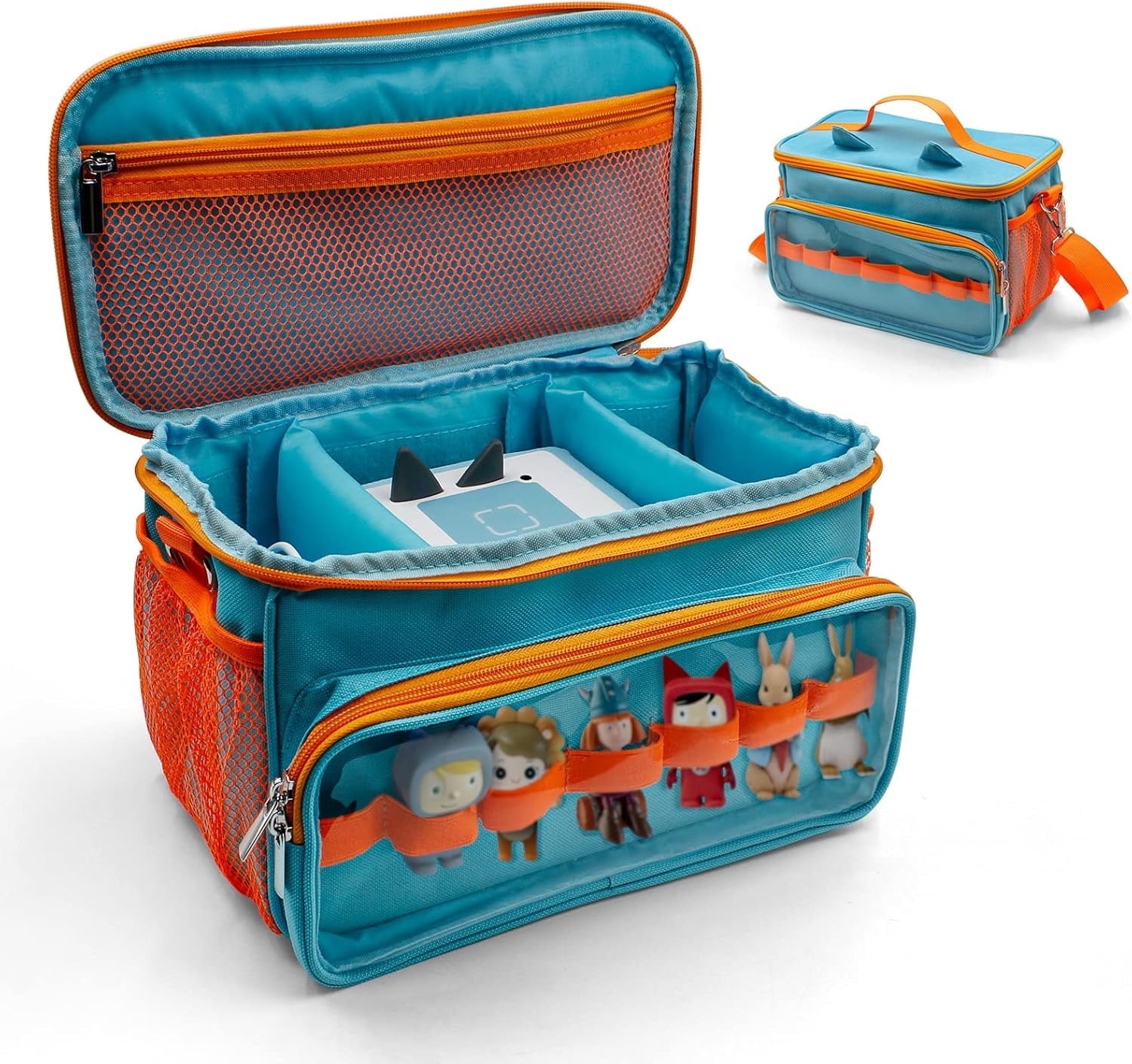 Heldenzimmer – Sac De Transport Pour Toniebox – Raton Laveur – Protection Jusqu’à 15 Figurines + Accessoires – Bandoulière Et Poignée – Solide Et Rembourré