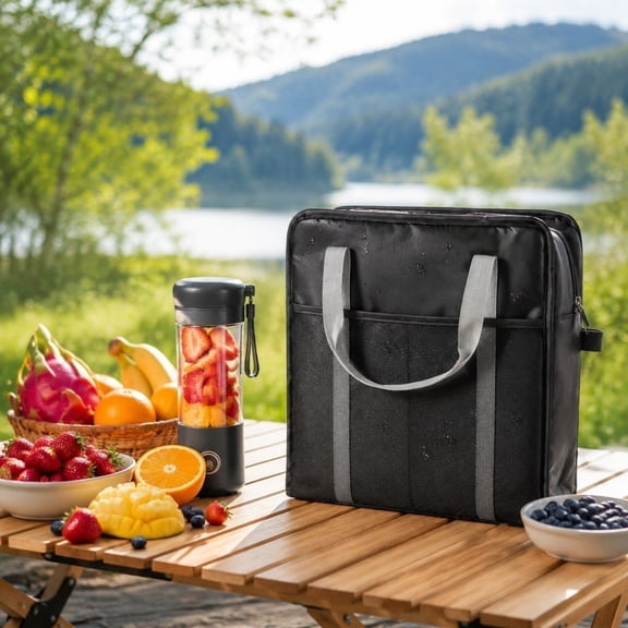Carrying Bag for Shaved Ice Machine, Front-Opening Slushie Carrying Case, Triple-Layer Protection for Frozen Drink Maker