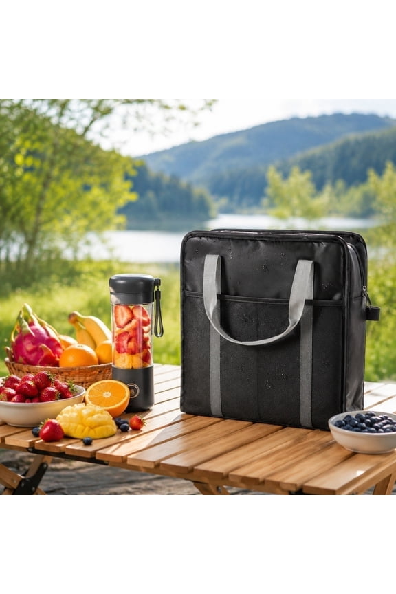 Carrying Bag for Shaved Ice Machine, Front-Opening Slushie Carrying Case, Triple-Layer Protection for Frozen Drink Maker