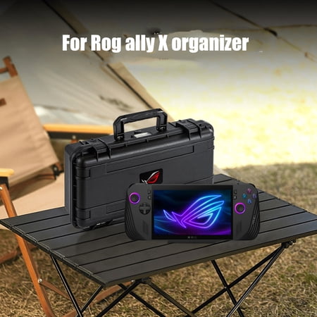 Carrying Case for ASUS ROG Ally X,Portable Hard Storage Bag Case for ROG Ally X Gaming Console ,Handheld Protection Large Capacity Waterproof Protective Case with DIY Foam Insert