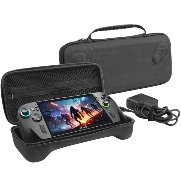 Carrying Case for ASUS ROG Xbox Ally & ROG Xbox Ally X, Hard Shell Travel Cover with Water-Resistant Zipper, Shockproof & Large Storage for Console, Charger, Accessories (Fabric)