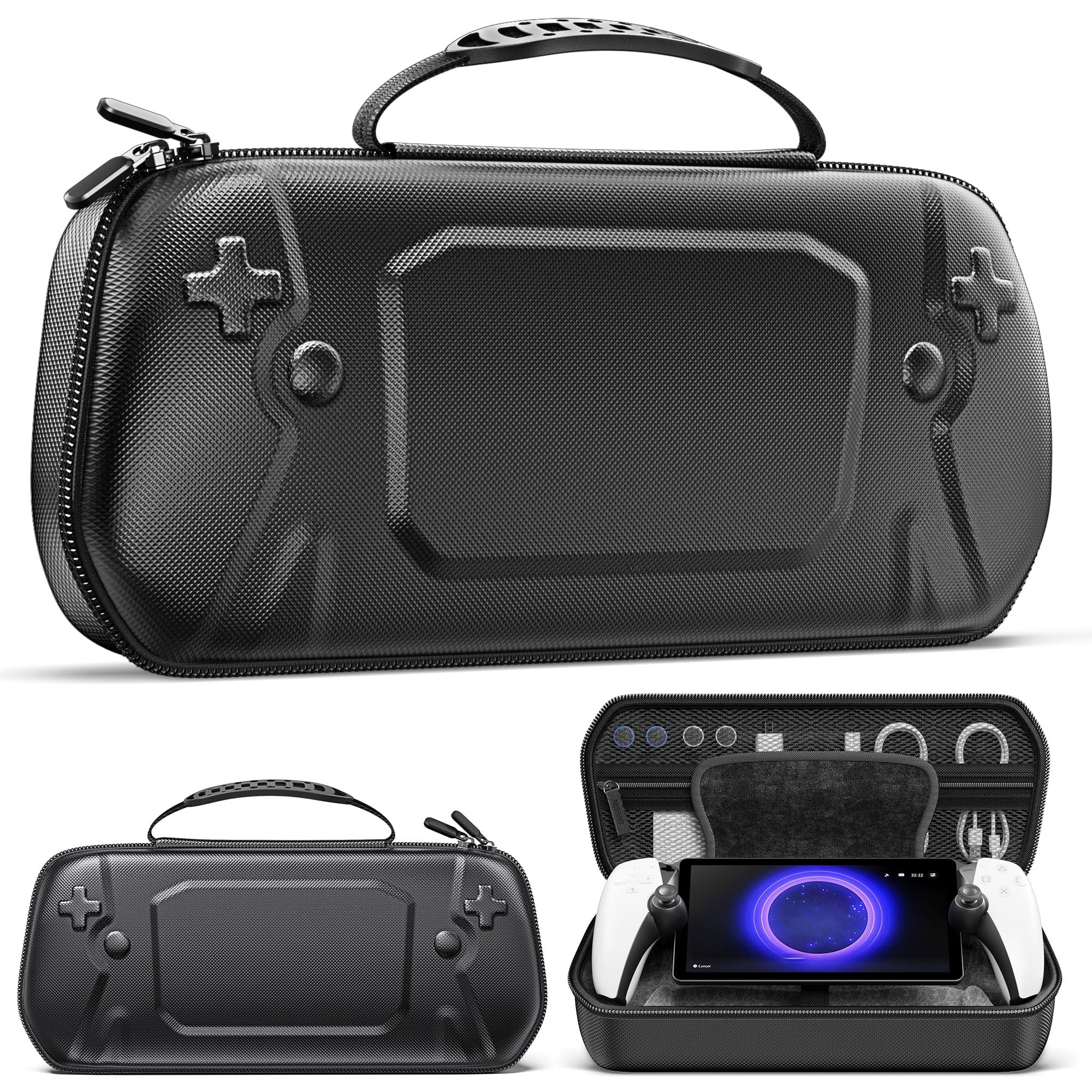 GeekShare Controller Carrying Case, PS5, Switch Pro & Xbox Controller, Travel Carrying Case With Room For Other Accessories - Sweety Skull