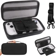 Carrying Case for Asus Rog Ally X / Asus Rog Ally, Portable Hard Shell Pouch Travel Bag, Organiser Bag with Shoulder Strap, EVA Shockproof Protective Carry Bag with Large Capacity