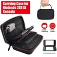 thumbnail image 1 of Carrying Case Bag for Nintendo 2DS XL Model Hard Shell Travel Cover Pouch Black, 1 of 8
