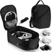 Carrying Case Compatible with Apple Vision Pro/Meta Quest 3/Oculus Quest 2/Quest Pro/VR Elite Strap&Accessories, VR Headset Travel Storage Backpack for Travel and Home Storage