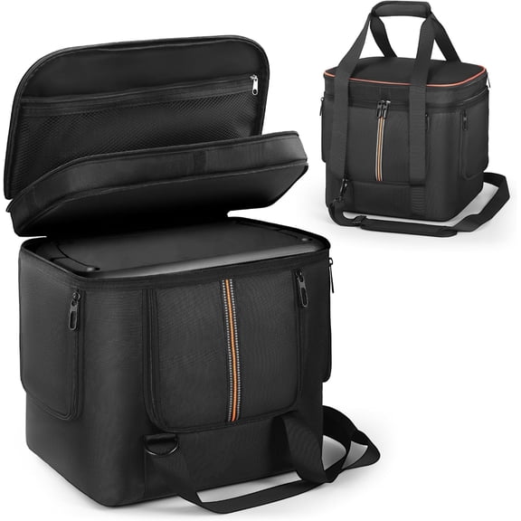 Carrying Case Compatible with Jackery Explorer 2000 v2/700 Plus, Portable Power Station Storage Bag with Quick-Access Window & Ventilation for Camping, Hiking 