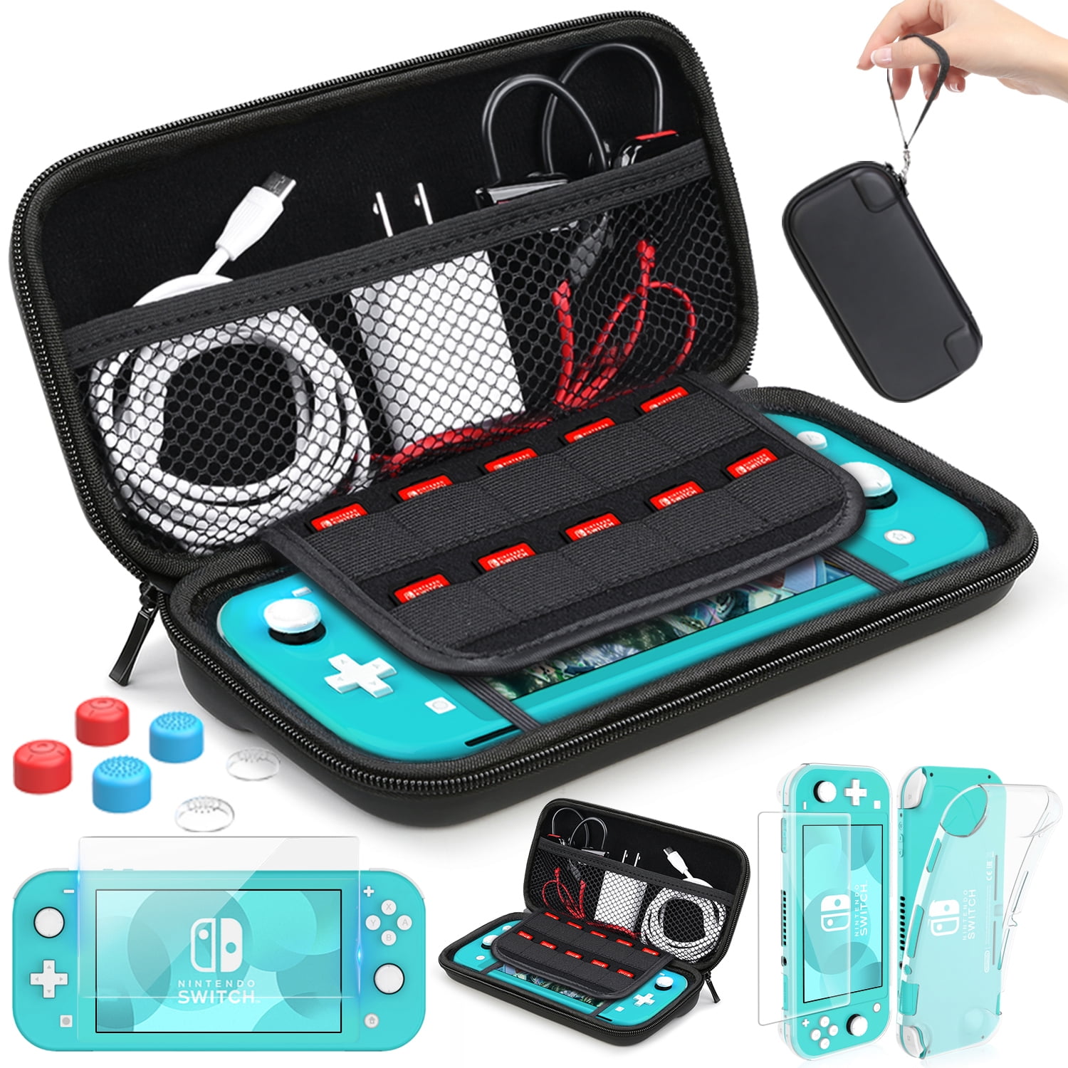 Nintendo Lite Console Shell Carrier System: Cover Case, Tempered