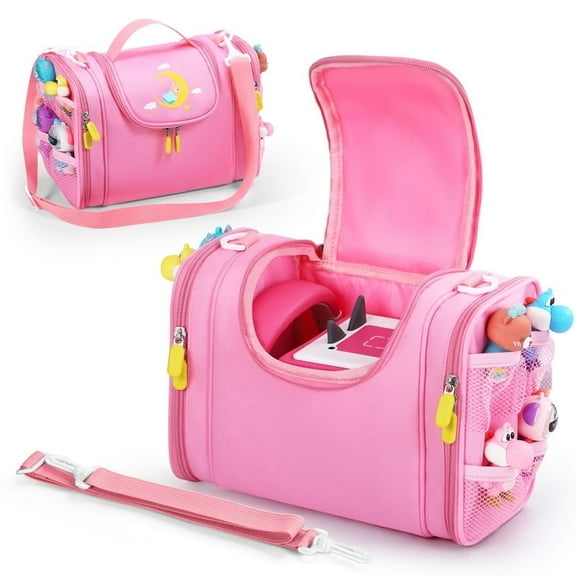 Piaclen Carrying Case Compatible with Toniebox, Portable Bag for Audio Player Starter Set, Storage Travel Case for Charging Headphone