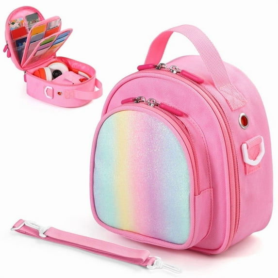 Piaclen Carrying Case Compatible with Yoto Mini (2024 Edition), 30 Cards Storage Bag with Handle and Shoulder Strap Portable Travel Box