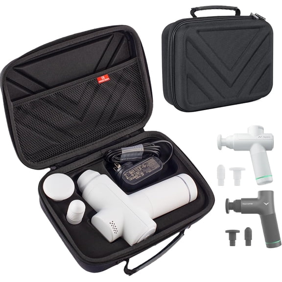 Carrying Case Compatible with Hypervolt Go 2 Travel Storage Organizer Hard Shell Bag fits for Hyperice Hypervolt GO Massage Gun Device