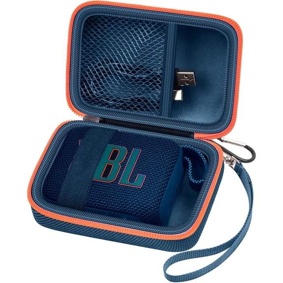 Carrying Case Compatible with JBL Go 3 Portable Speaker (Blue)