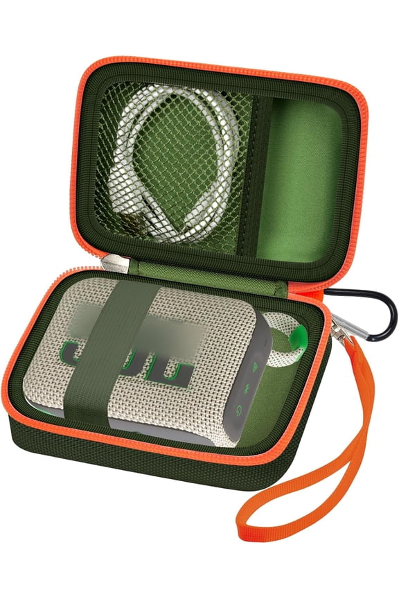 Carrying Case Compatible with JBL Go 4 Portable Bluetooth Wireless Speaker (Green)