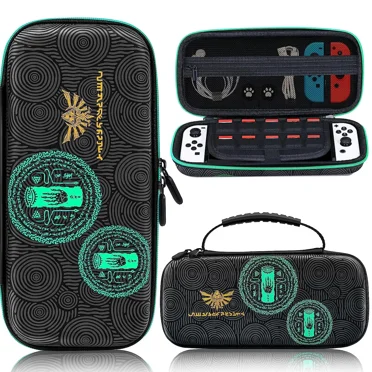 Carrying Case Compatible with Switch/Switch OLED Portable Travel Case Hard Shell Pouch Game Bag for Switch Accessories