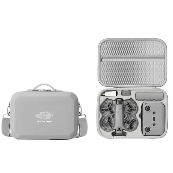 Carrying Case for DJI Neo 2 Fly More Combo Accessories, Portable EVA Storage Travel Bag with Shoulder Strap for Neo 2, RC-N3 Remote Controller, four-Battery, Charging Hub Organizer Box