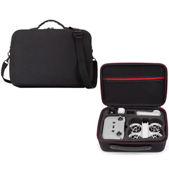 Carrying Case for DJI Neo, Hard Travel Case Crossbody Bag with Shoulder Strap for DJI Neo Fly More Combo Accessories RC-N3 Remote Controller, Neo Battery, Charging Hub Portable Organizer