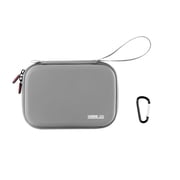 Carrying Case for DJI Osmo Mobile 7/7P Gimbal   Shockproof Hard Shell Travel Storage Bag with Wrist Strap & Carabiner, Protective PU Cover with Inner Mesh Pocket for Accessories
