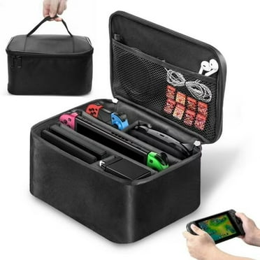 Carrying Case Fit for Nintendo Switch 2/OLED/Lite, Joy-Con, Pro Controller, TSV Portable Travel Protective Bag, Waterproof Handbag Storage Case Fit for All Switch Game Accessories