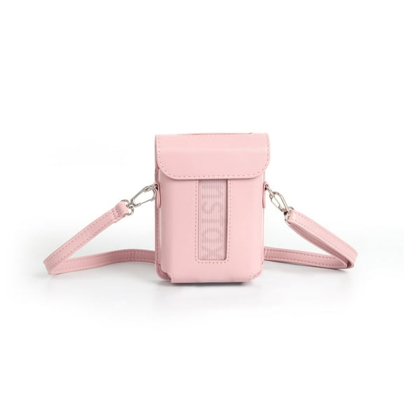 Carrying Case for Instax Mini Link 3, Smartphone Printer Storage Bag with Shoulder Strap, PU Leather Case Protective Cover Portable Travel Organizer for Mini Link 3 Printer