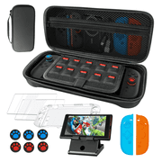 Carrying Case for Nintendo Switch 2(2025)，Travel Case for Switch 2 Including10 Game Card Storage，Screen Protector, Game Holder, Controller Cover etc, Black