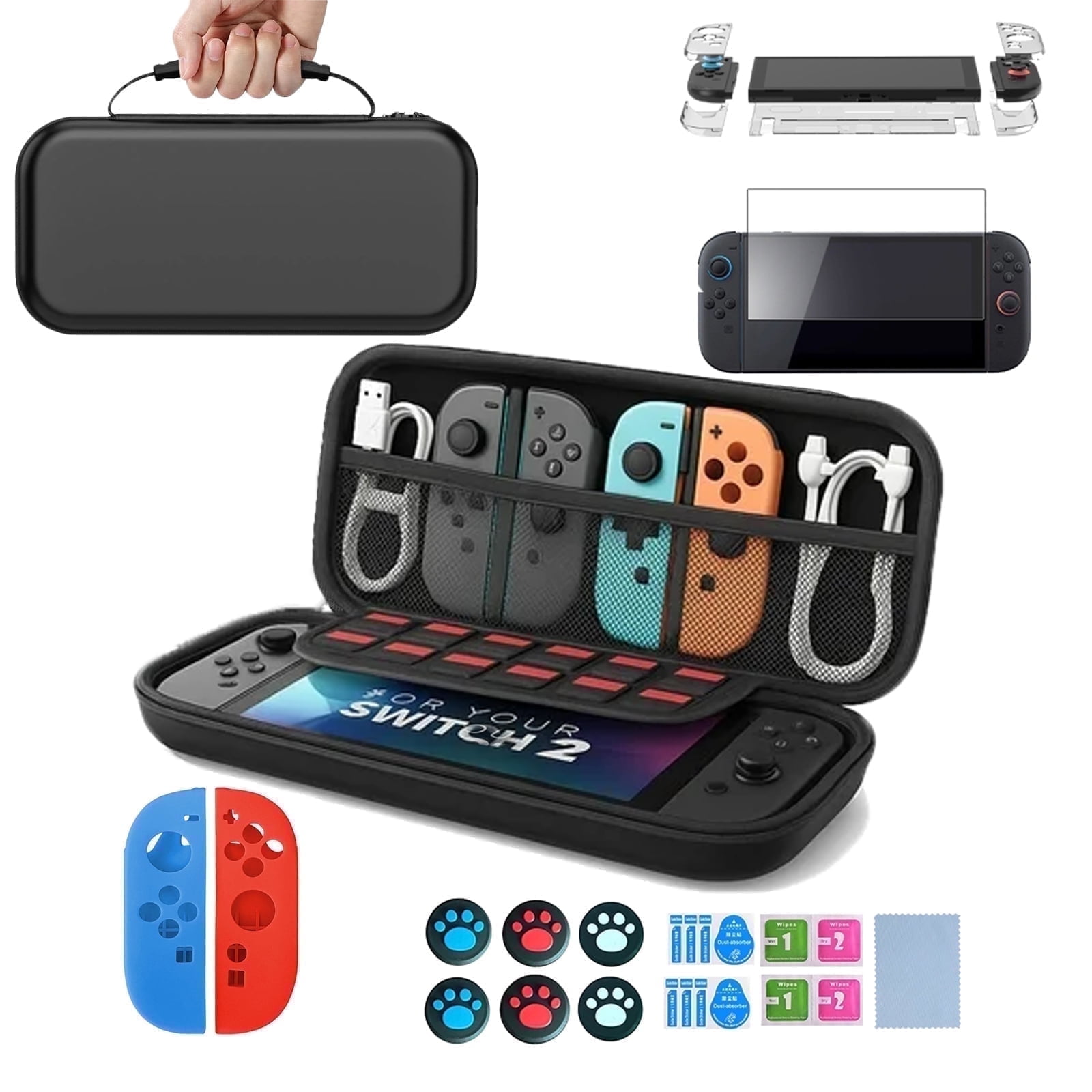 Switch 2 Case for Nintendo Switch 2,Carrying Case Accessories Kits ...