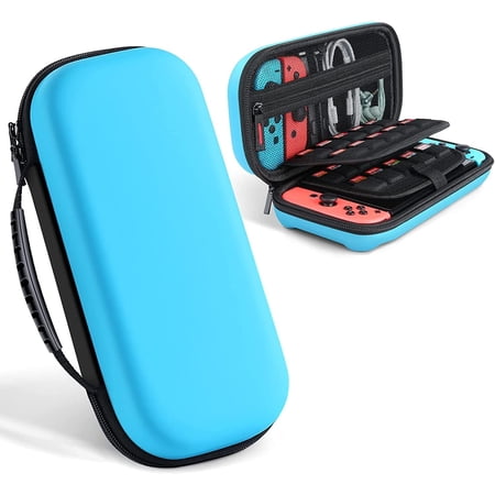 Carrying Case for Nintendo Switch and Accessories, Protective Hard Portable Travel Carry Case Shell Pouch for Nintendo Switch Console & Accessories with 20 Game Cartridges