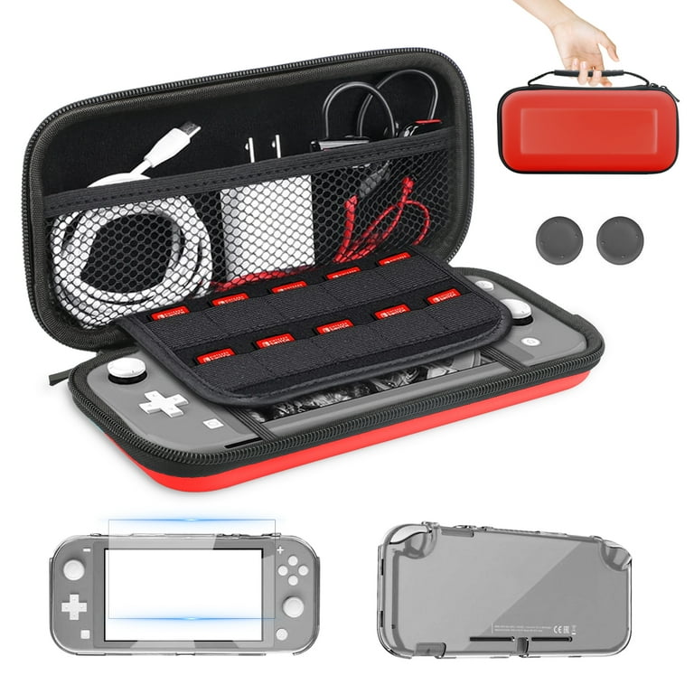 SwitchLight 本体 カバー カセット5点セット 送料無料 TSV 5-in-1 Nintendo Switch Lite Accessories: Travel Case