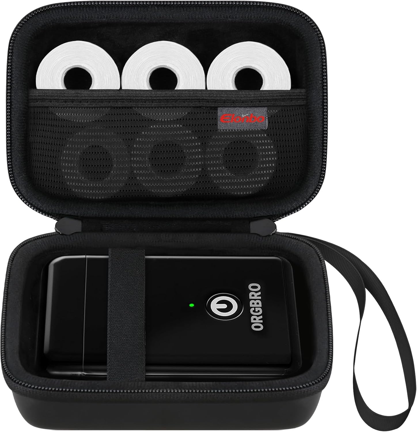 Carrying Case for ORGBRO X1 Label Maker Machine, Portable Bluetooth Printer Storage Holder, Wireless Built-in Cutter Small Makers Handheld Sticker Travel Bag,