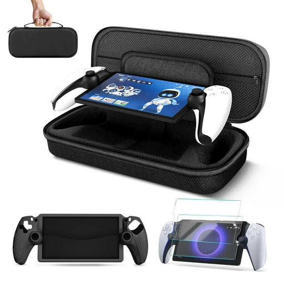 Carrying Case for PlayStation Portal - Handheld Travel Case for PS5 Portable with Built-in Screen Protector & Accessories Storage - Carry Bag Case for PS Portal with Shockproof & Anti-Collision