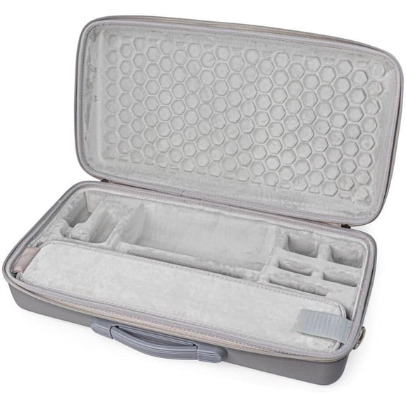 Carrying Case Protective Hard Travel Case For X-GIMI For M-oGo 4 2025 Portable Projector Storage Bag With Custom EVA Interior With Compartments Anti-shock Storage Container Grey