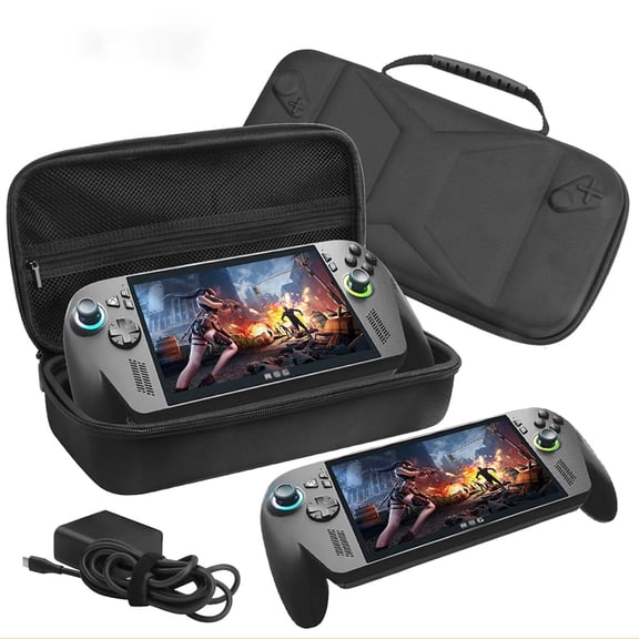 Carrying Case for ROG Xbox Ally Gaming Console, Shock-Resistant and Shockproof, Compatible with ROG Xbox Ally X & Accessories, EVA Protective Bag with Mesh Pocket (Black03-EVA Bag)