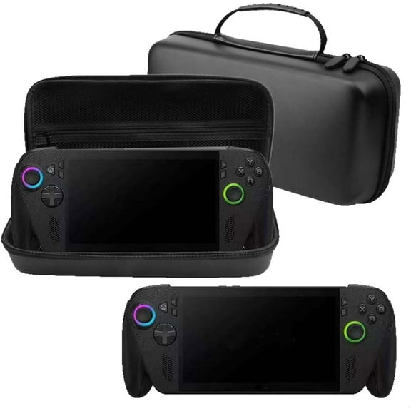 Carrying Case for ROG Xbox Ally/ROG Xbox Ally X Waterproof PU Leather Hard Travel Bag with EVA Protection,Portable Handheld Storage Case for Accessories