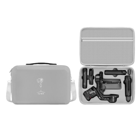 Carrying Case for RS 5, Action Camera Storage Bag Gimbal Stabilizer PU Shell Handheld Cam Sleeve Travel Organizer Box Pouch(Only Case)(Sold without manufacturer warranty)