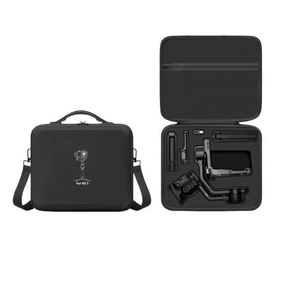 Carrying Case for RS 5, Action Camera Storage Bag Gimbal Stabilizer PU Shell Handheld Cam Sleeve Travel Organizer Box Pouch(Only Case)(Sold without manufacturer warranty)
