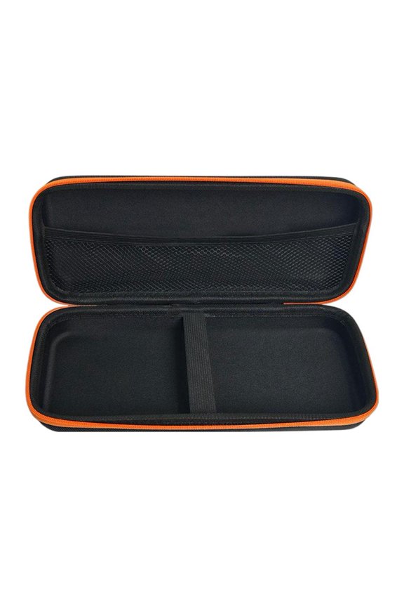 Carrying Case for Retroid Pocket 6 Shockproof EVA Hard Shell Travel Protective Bag, Anti-Scratch Soft Lining with Portable Hand Strap, Stylish Black & Orange Organizer for Handheld Console