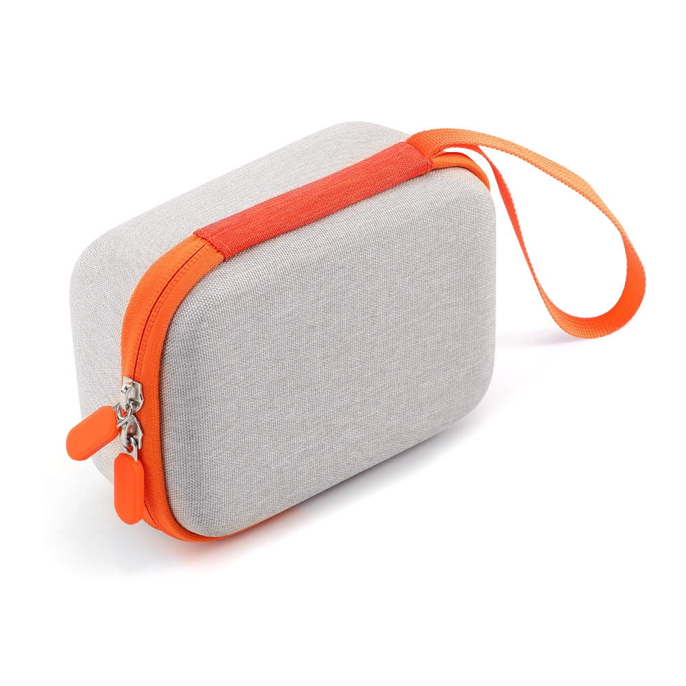 Procase – Étui Zippé Pour Cartes Yoto – Capacité 80 Cartes, 10 Pages, EVA Dur, PVC Transparent, Dragonne, 20,8 X 17 X 3,5 Cm, Orange