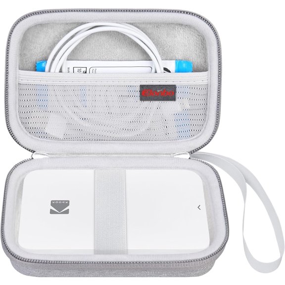 Carrying Case for Step Instant Smartphone Photo Printer, Portable Mini Color Wireless Mobile Print Digital Camera Hard Travel Bag, Picture Printer Storage Holder, Grey