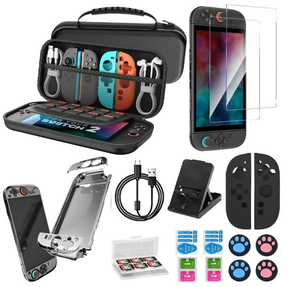 Carrying Case for Switch 22025, Storage Portable Bag, sing bag,Removable shoulder crossbody bag with Pockets,With dedicated slot for game cards,Fit Console, AC Adapter, Dock