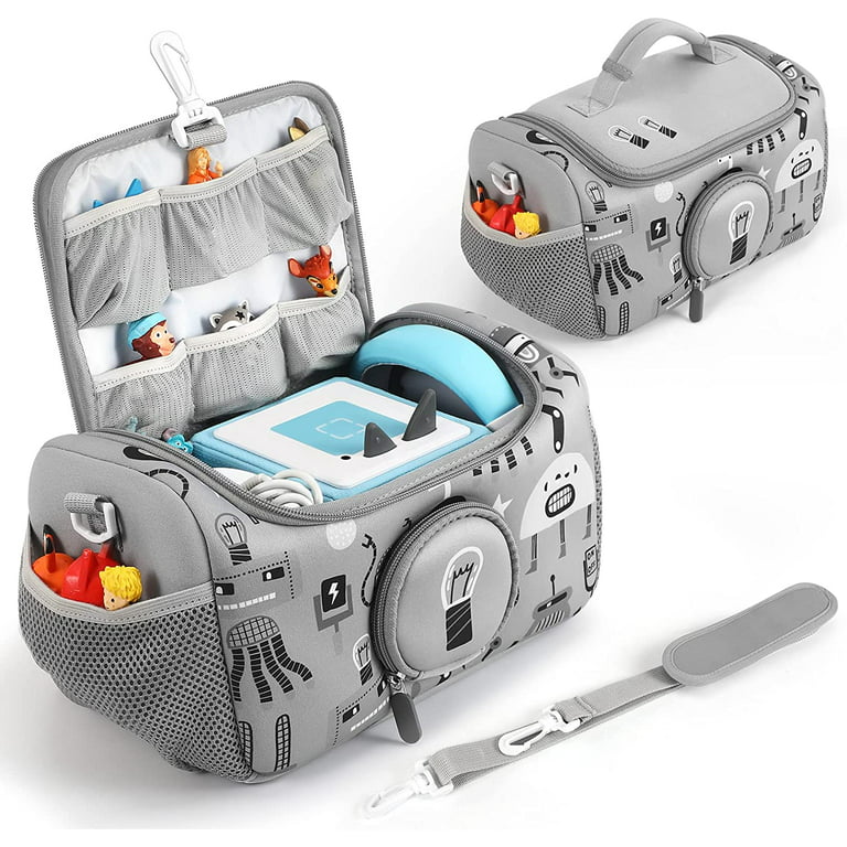 Carrying Case for Toniebox Starter Set Storage Carrier Bag for Toniesbox  Audio Player Carrying Box for Kids Toniebox Accessories Travel Carrying Bag  for Toniebox Gray 