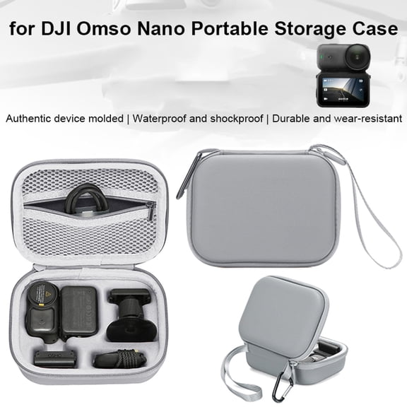 Carrying Case for DJI Osmo Nano Portable PU Mini Storage Bag Travel Waterproof Protective Case Hard Shell Organizer Cover Box