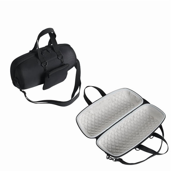 Carrying Case for JBL Xtreme 5 Speaker, Shockproof Protective Hard Shell Travel Case With Foam Padding and Shoulder Strap& Extra Pouch