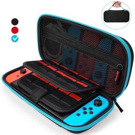 Carrying Case for Nintendo Switch Lite with 20 Games Cartridge, Protective Travel Carry Case Pouch for Nintendo Switch Lite Console Accessories