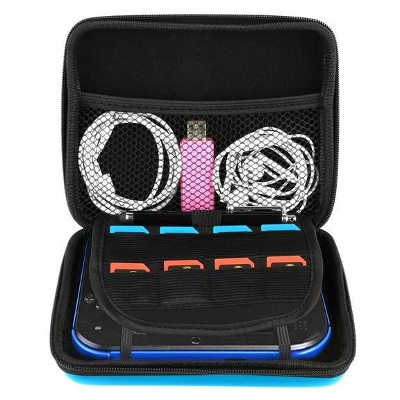 Carrying Case for Nintendo Switch TeqHome Protective EVA Hard Portable Carry Case Shell Pouch for Nintendo Switch Console & Accessories Blue